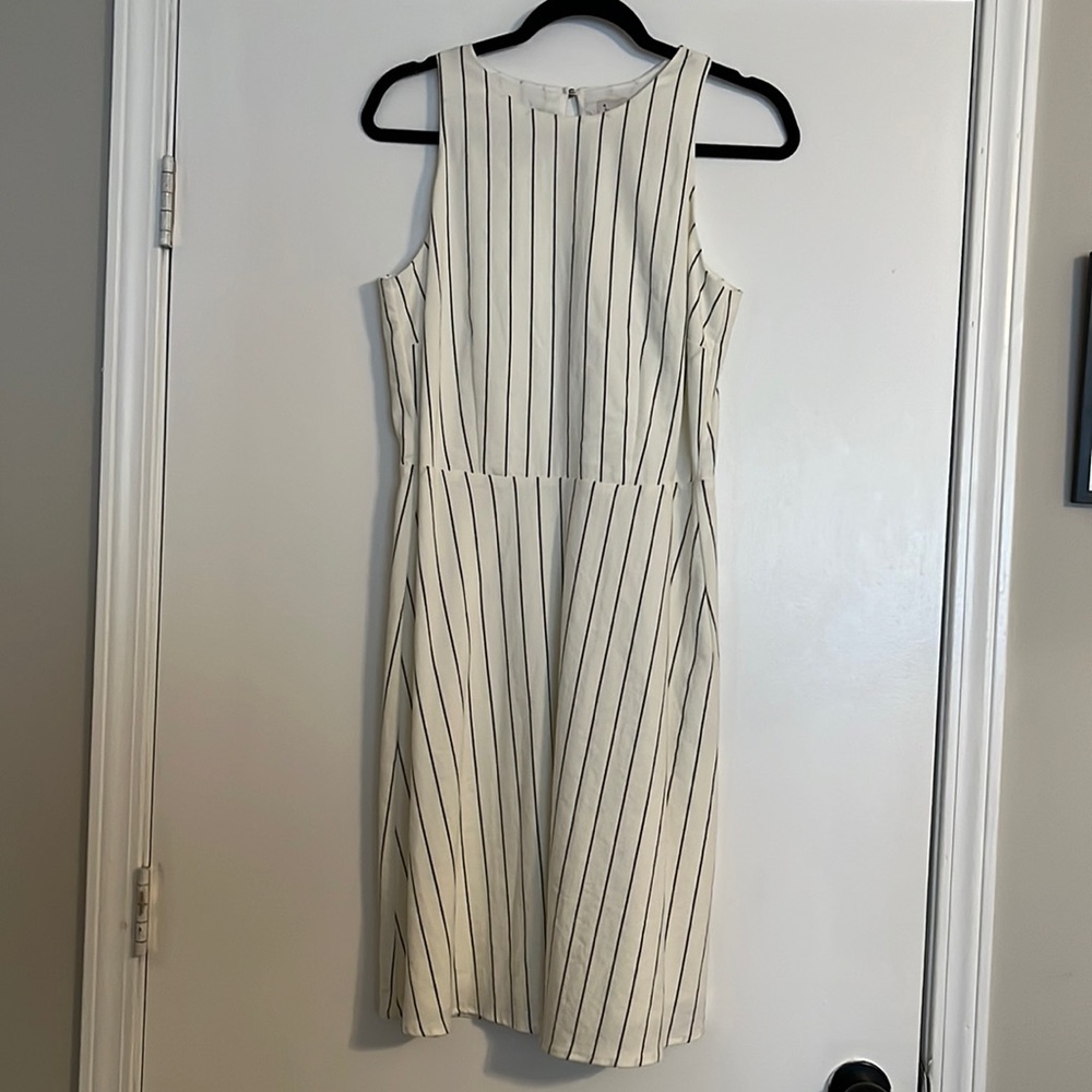 A New Day white striped dress - Size Medium